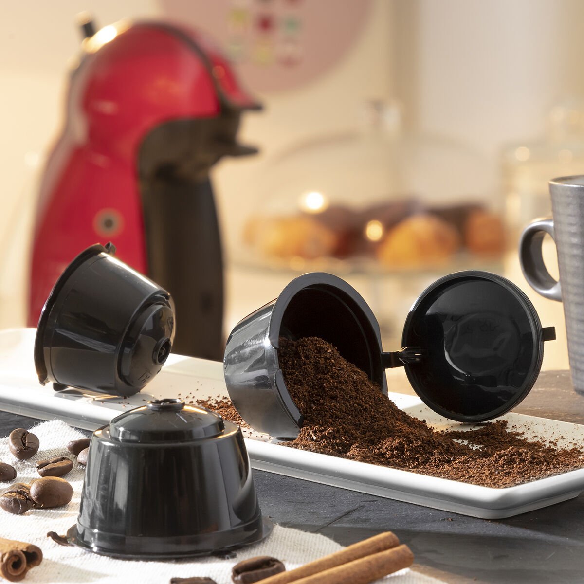 3er Set wiederverwendbaren Kaffeekapseln - Home Tales